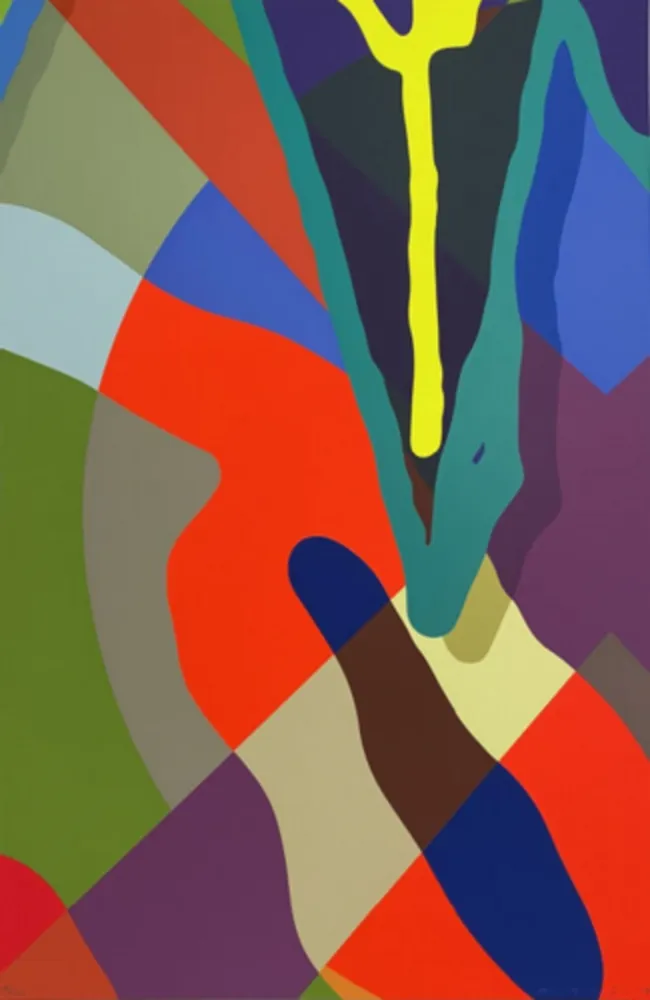 Zeefdruk Kaws - Tension No. 6