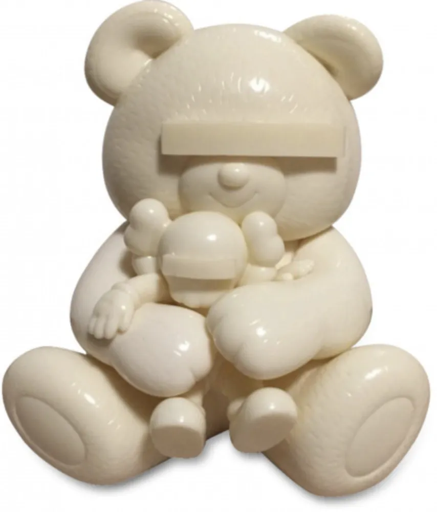 Multiple Kaws - Undercover Bear (white)