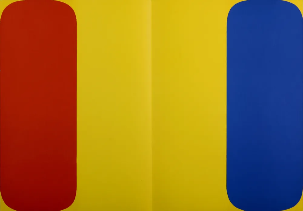 Lithografie Kelly - Abstract Composition (H), 1964