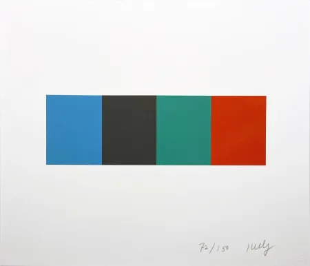 Lithografie Kelly - Blue Gray Green Red from the Artists for Obama Portfolio