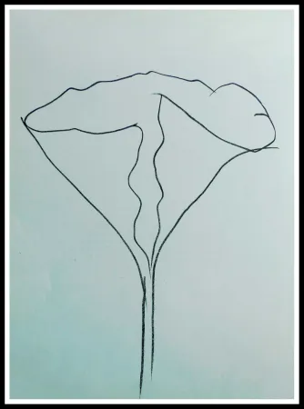 Lithografie Kelly - COMPOSITION AU LOTUS