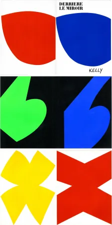 Geïllustreerd Boek Kelly - ELLSWORTH KELLY. Derrière Le Miroir n° 110. Octobre-novembre 1958. 6 LITHOGRAPHIES ORIGINALES.