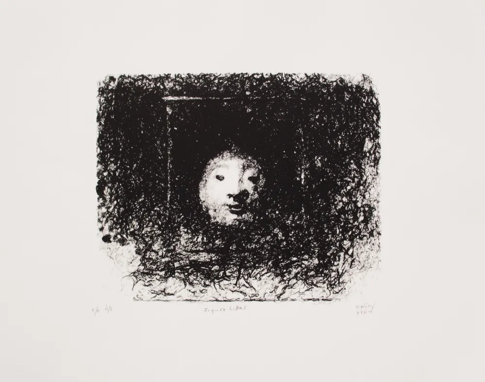 Lithografie Kern - Figure libre