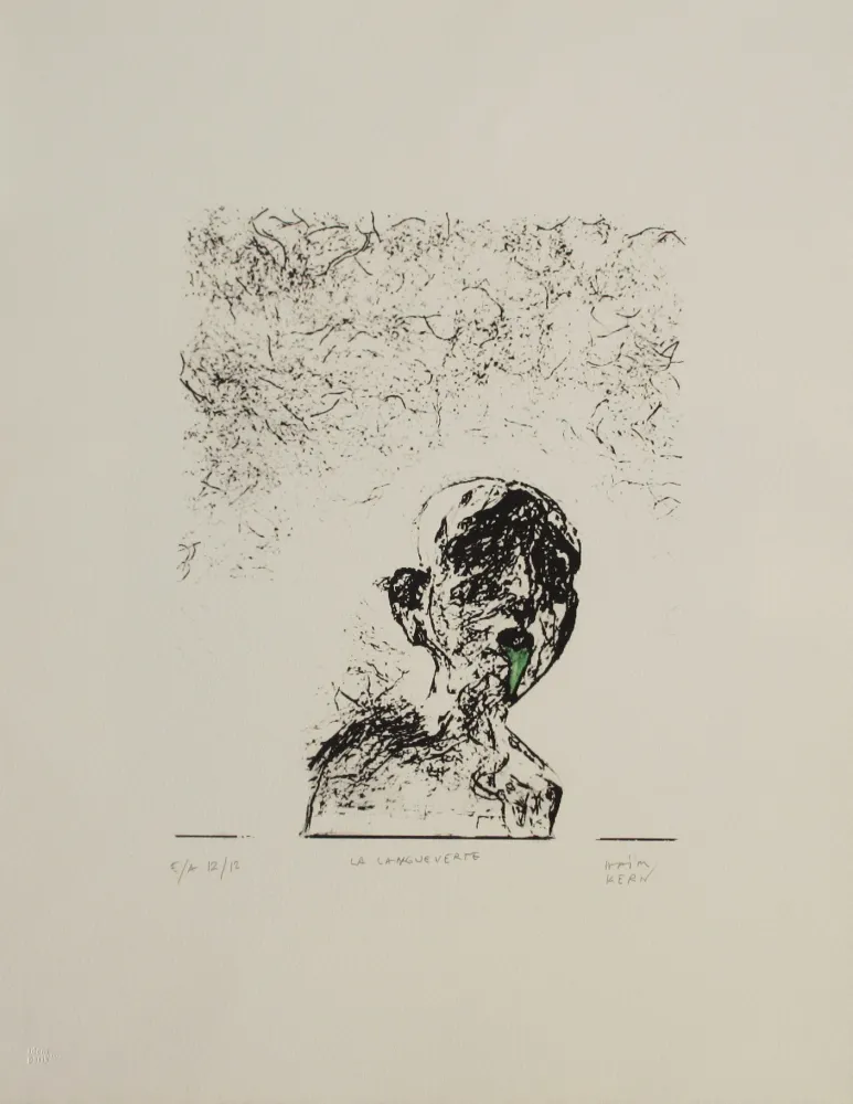 Lithografie Kern - La langue verte