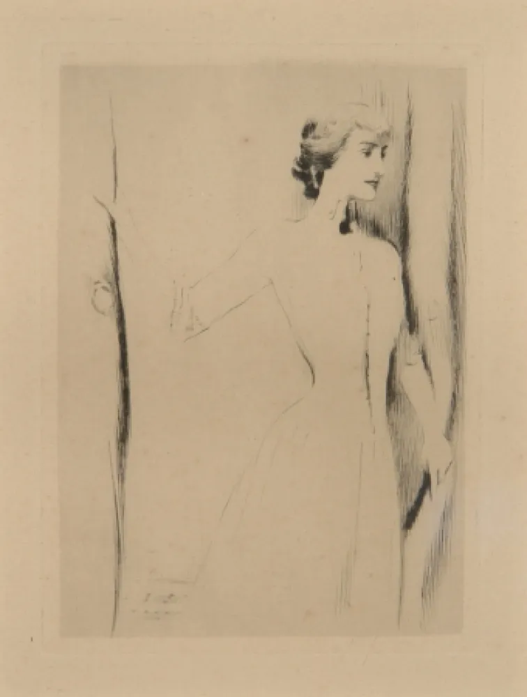 Droge Naald Khnopff - Un rideau