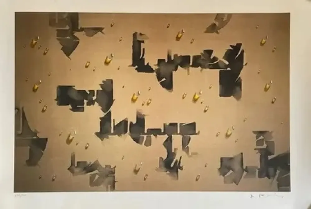 Lithografie Kim - Gouttes  circa 2008