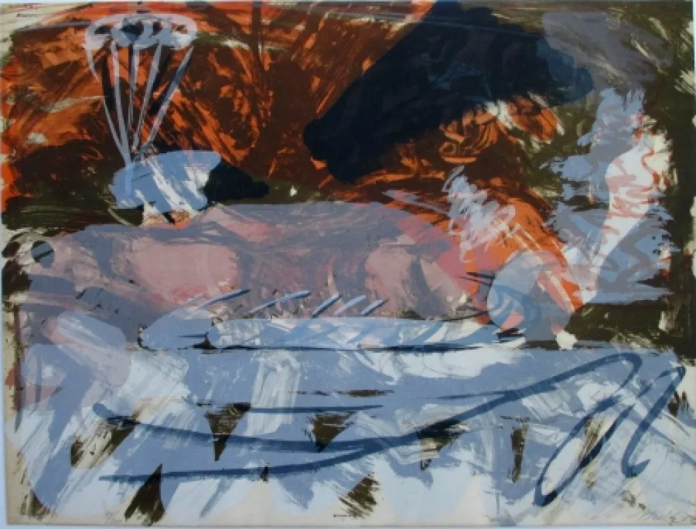 Lithografie Kirkeby - Composition