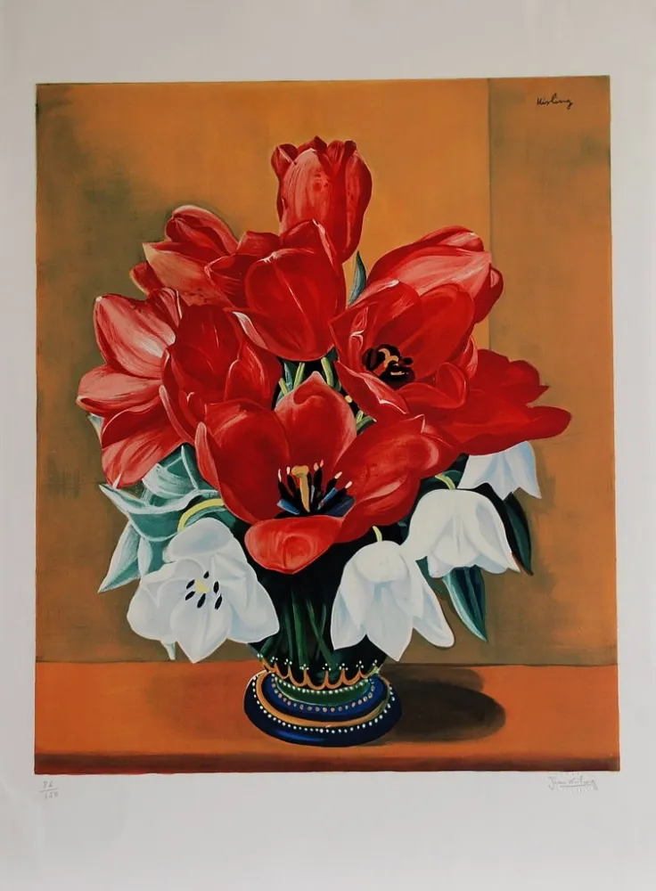 Lithografie Kisling - Bouquet de Fleurs