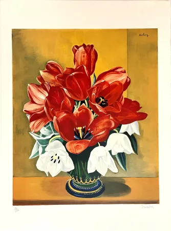 Lithografie Kisling - Bouquet de Fleurs