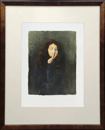Lithografie Kisling - La belle clairvoyante (The Beautiful Clairvoyant)