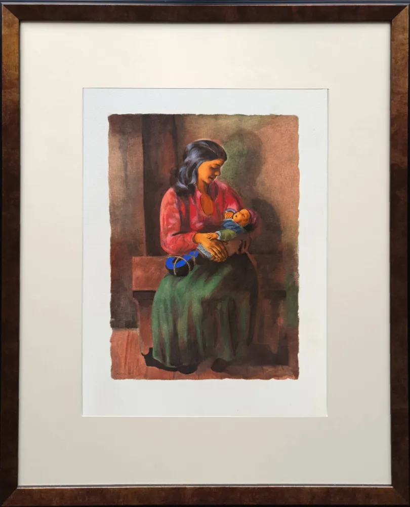 Lithografie Kisling - L’enfant du voyage (The Traveling Child)