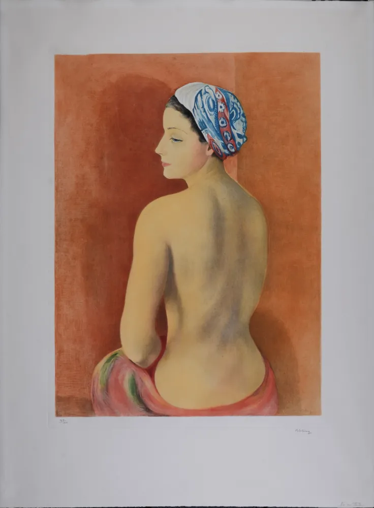 Aquatint Kisling - Nu au Turban 