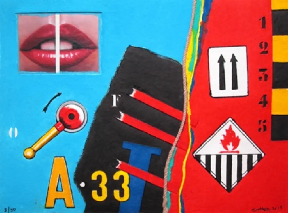 Geen Techniek Klasen - A 33 - Aquagravure de Peter KLASEN