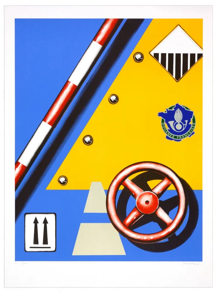 Lithografie Klasen - Douane