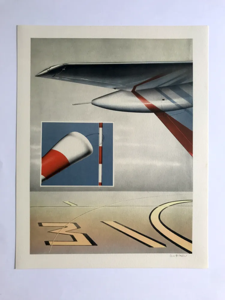Lithografie Klasen - Ensembles aéroportuaires (L'Air III)