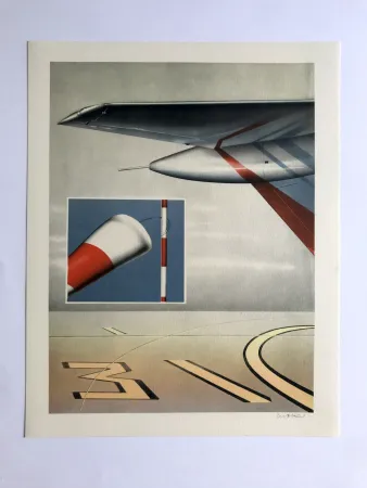 Lithografie Klasen - Ensembles aéroportuaires (L'Air III)