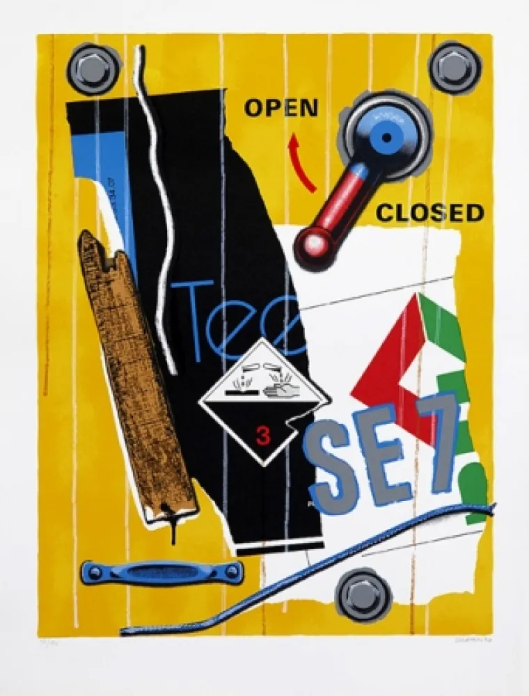 Zeefdruk Klasen - Se 7 faune jaune