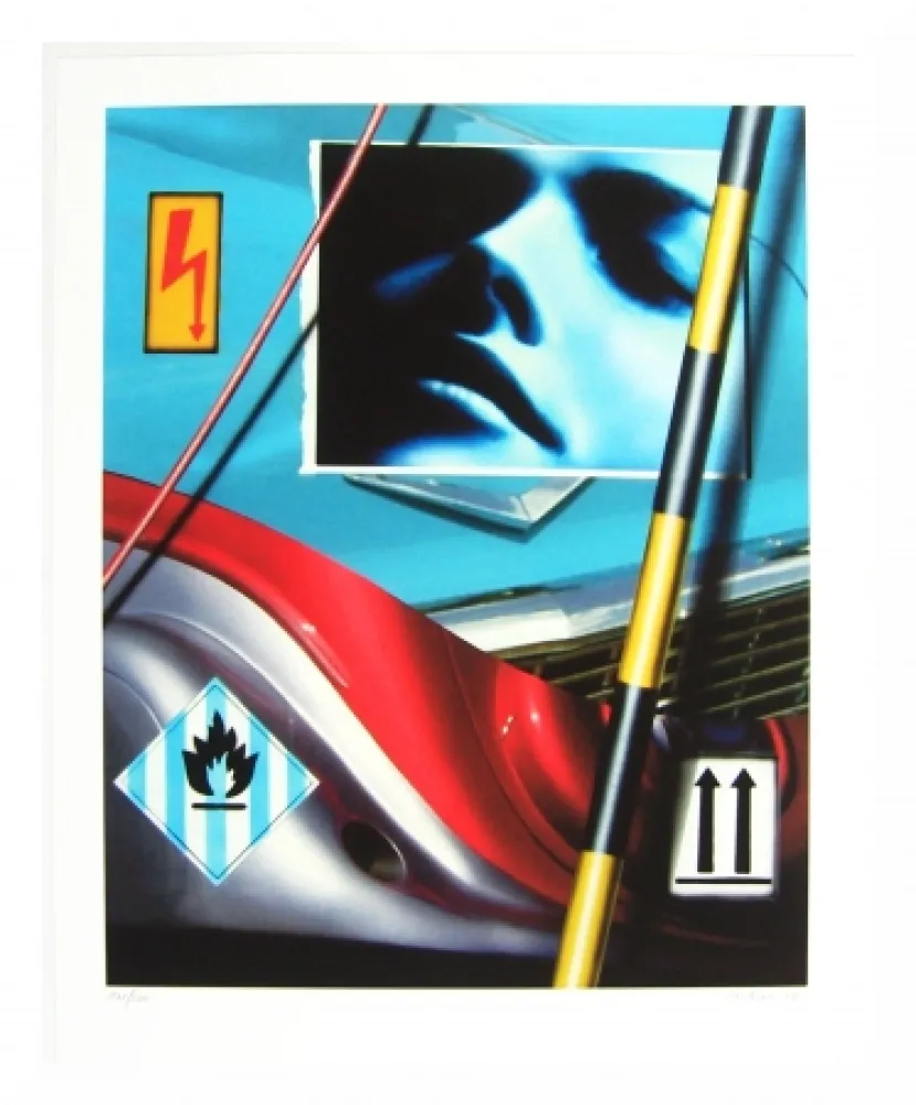 Lithografie Klasen - Visage