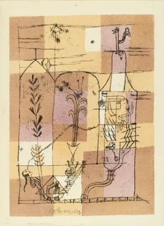Lithografie Klee - Hoffmanneske Szene