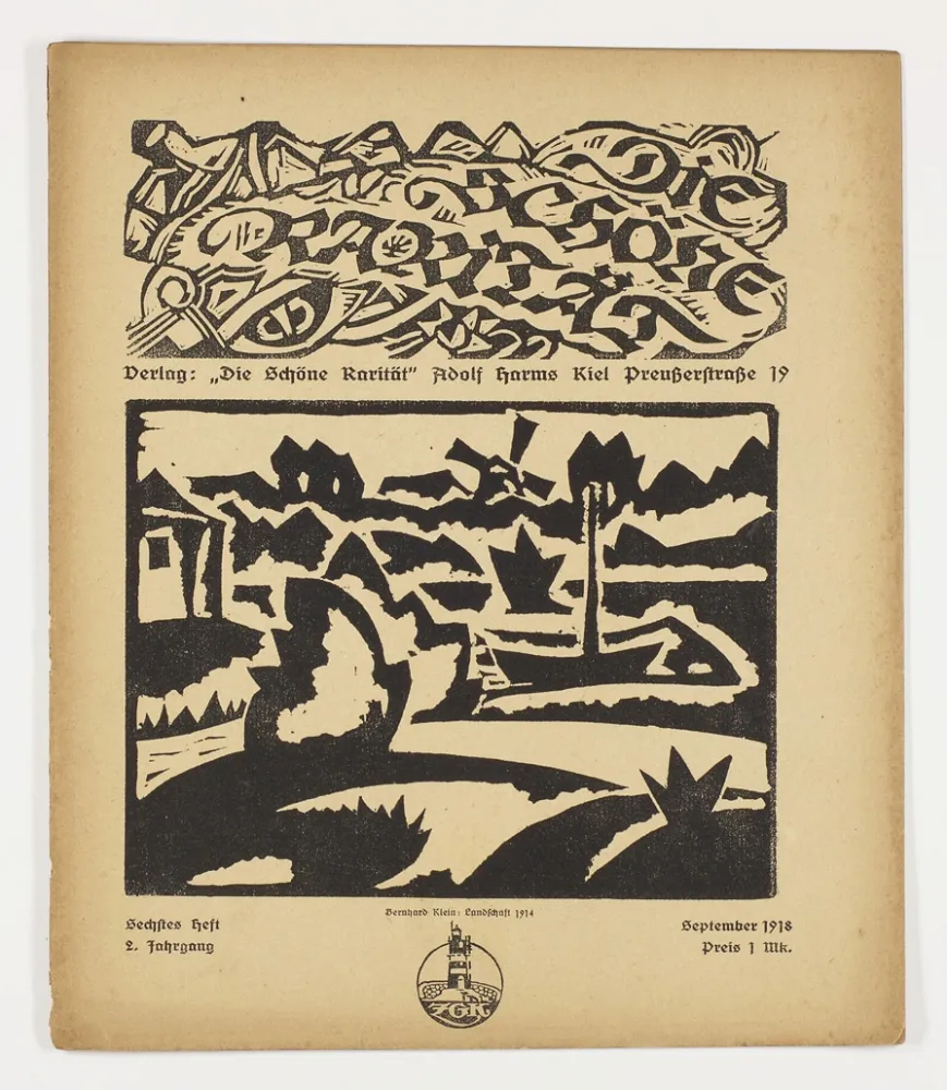 Houtsnede Klein - Landschaft (Die schöne Rarität)