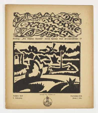 Houtsnede Klein - Landschaft (Die schöne Rarität)