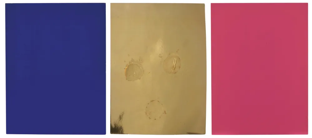 Zeefdruk Klein - Monochrome und Feuer 