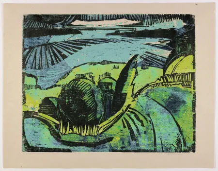 Houtsnede Kliemann - Große Havellandschaft (Large Havel Landscape)