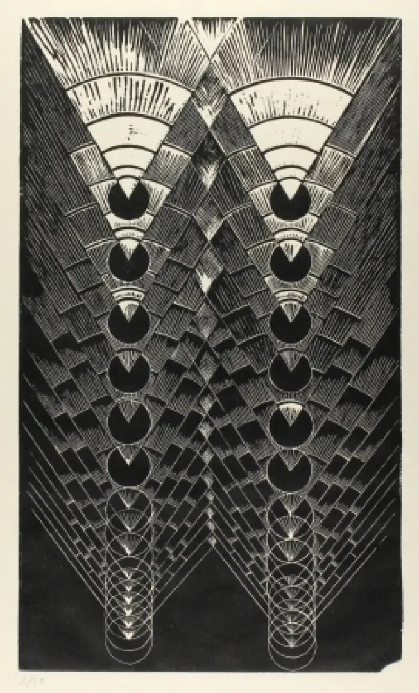 Linosnede Klien,  - Light in Glass II