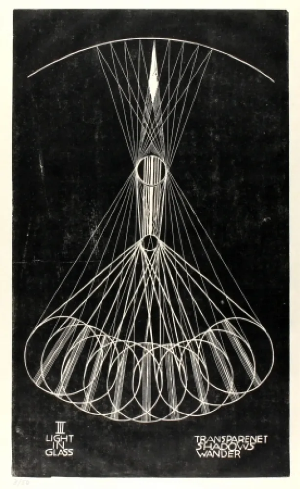 Linosnede Klien,  - Light in Glass III