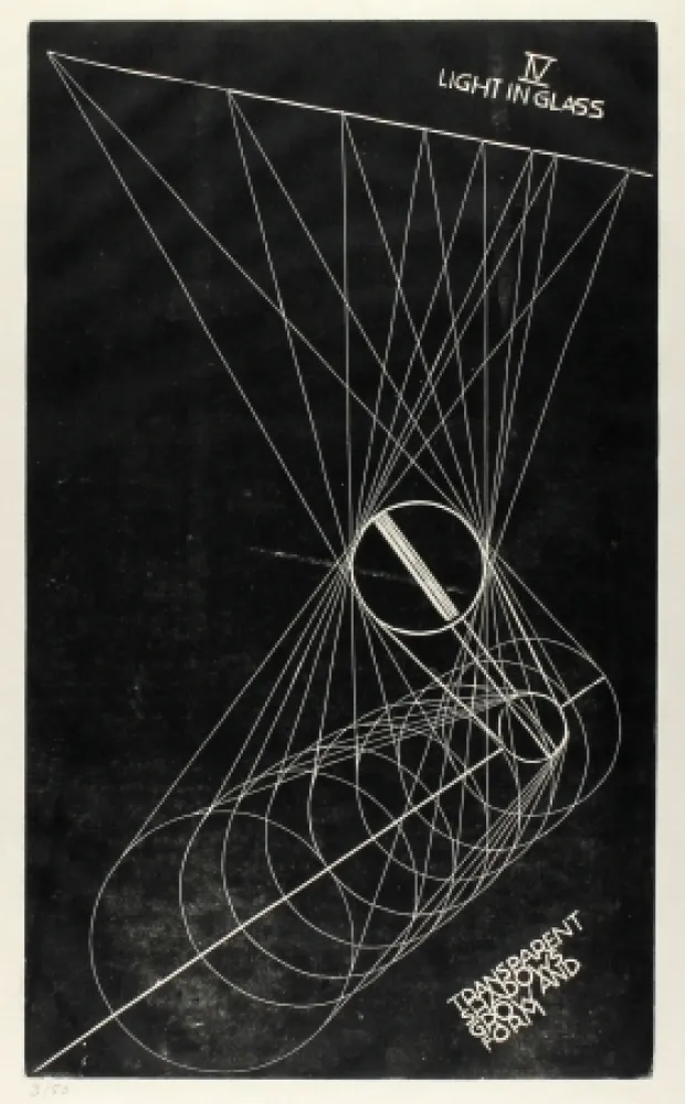 Linosnede Klien,  - Light in Glass IV