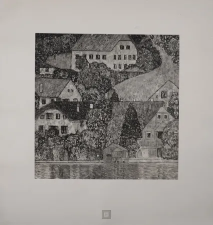 Lithografie Klimt (After) - Eine Nachlese Folio, Am Attersee