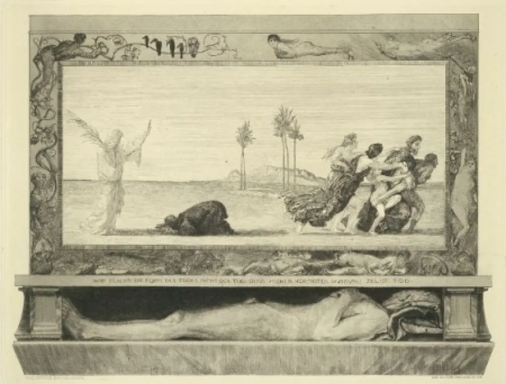 Ets En Aquatint Klinger - Death as Savior, from the portfolio 