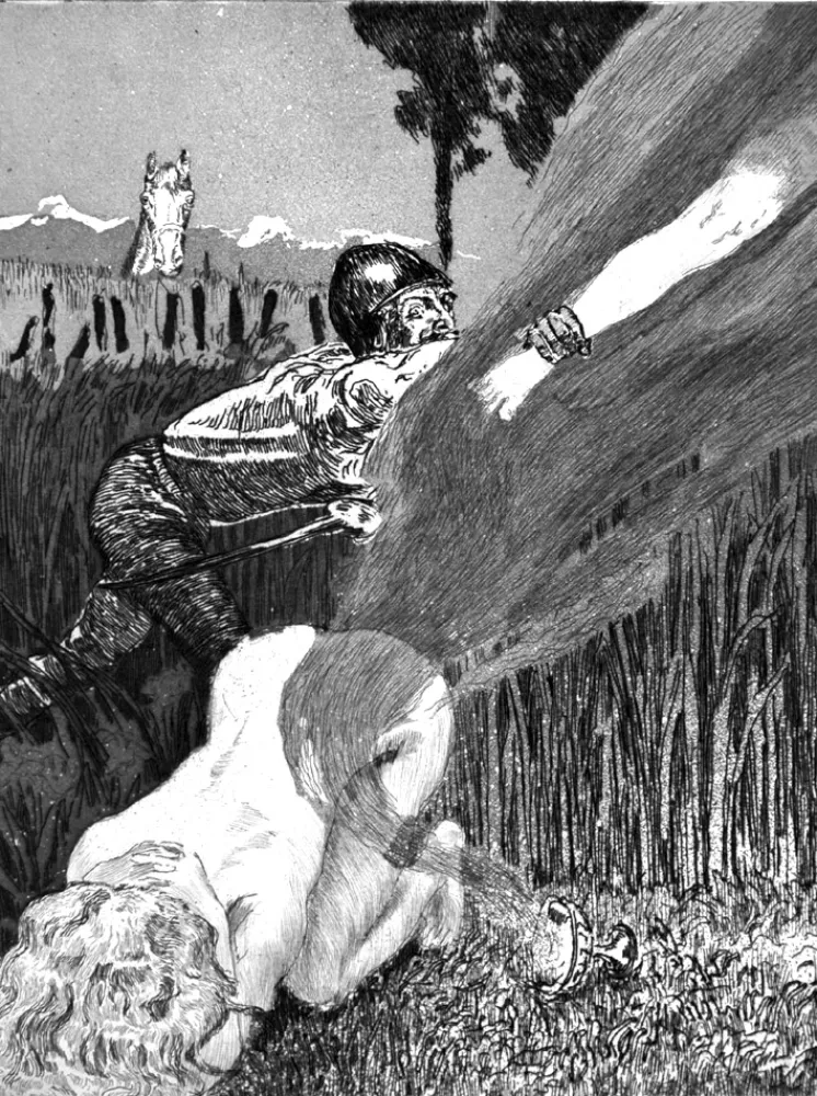 Ets En Aquatint Klinger - Il piede