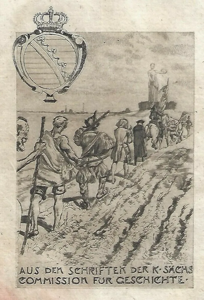 Ets En Aquatint Klinger - Kollektiv-Titel für Veröffentlichungen der kgl. sächsischen Komission für Geschichte