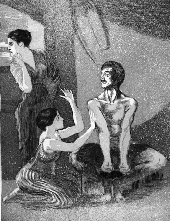 Ets En Aquatint Klinger - La ragazza e il tiratore