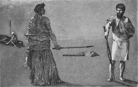 Ets En Aquatint Klinger - Satira (Conclusione)