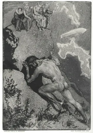 Ets En Aquatint Klinger - Sisyphus / Die Fakultäten