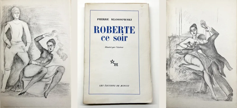 Geïllustreerd Boek Klossowski - ROBERTE CE SOIR avec quatre dessins hors-texte (1953)