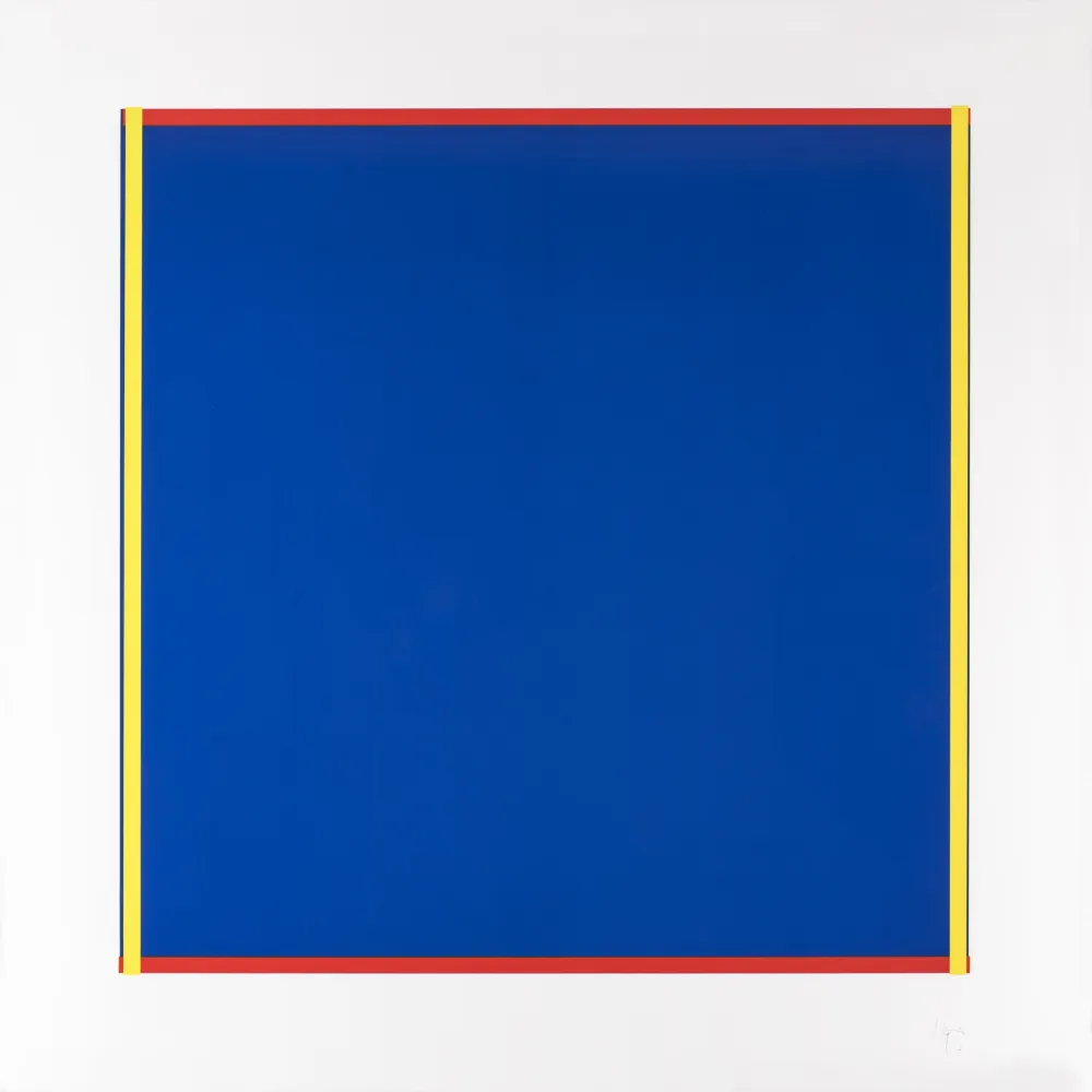 Zeefdruk Knoebel - Rot, Gelb, Weiss, Blau 02