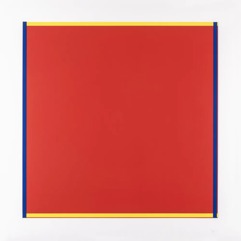 Zeefdruk Knoebel - Rot, Gelb, Weiss, Blau 04