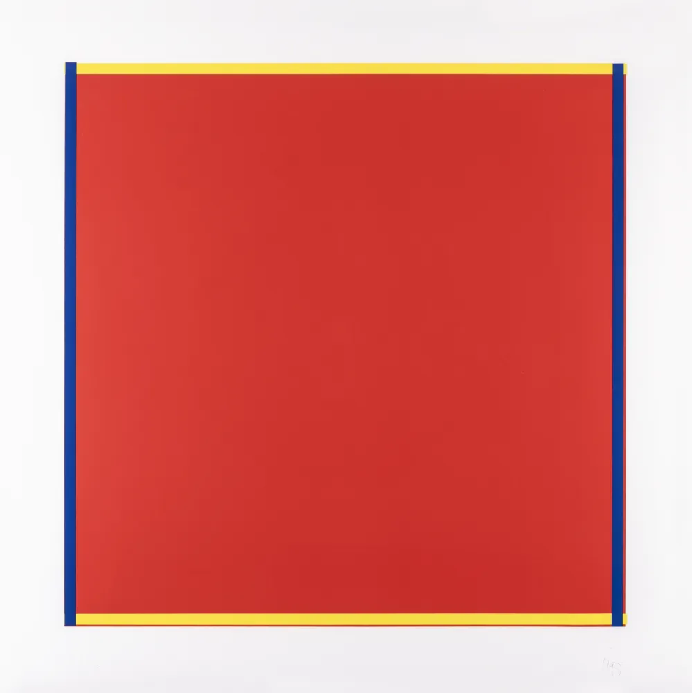 Zeefdruk Knoebel - Rot, Gelb, Weiss, Blau 04