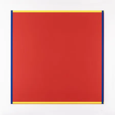 Zeefdruk Knoebel - Rot, Gelb, Weiss, Blau 04