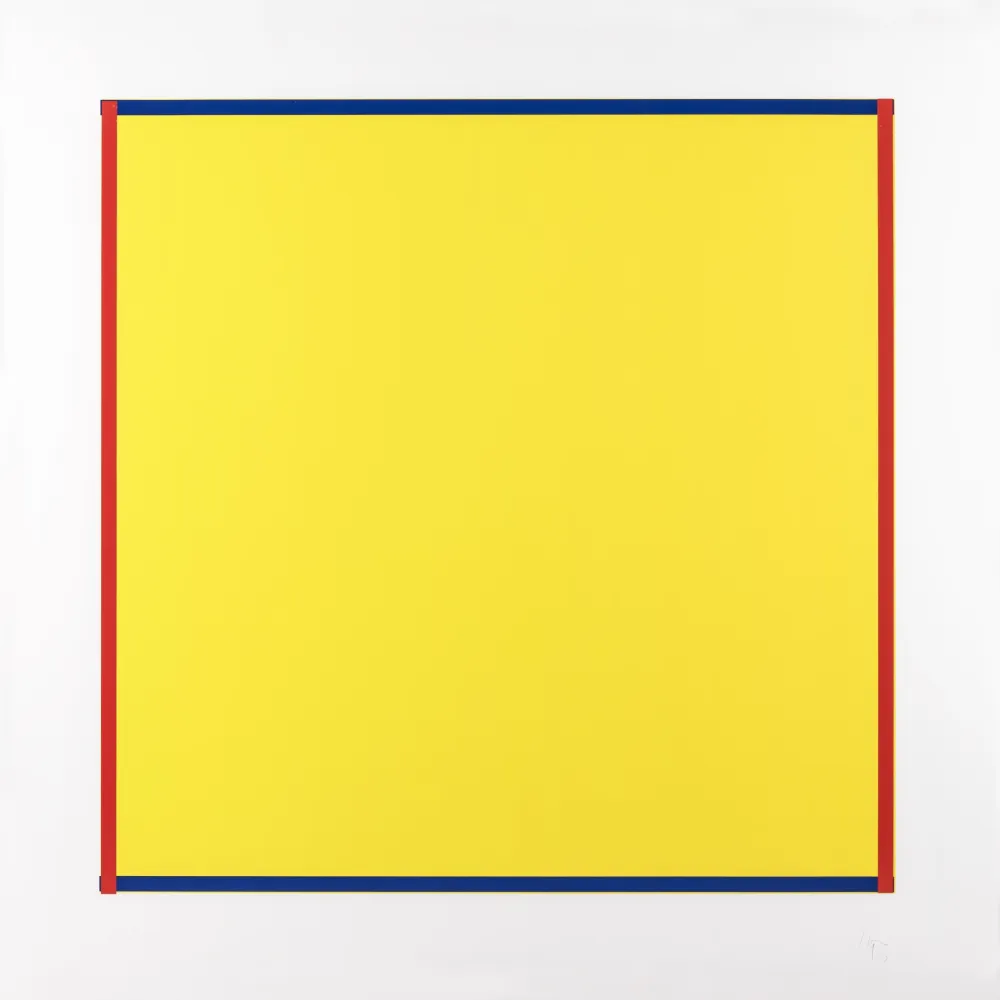 Zeefdruk Knoebel - Rot, Gelb, Weiss, Blau 06