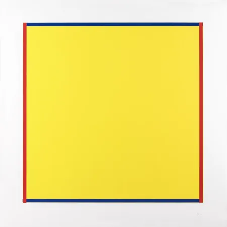 Zeefdruk Knoebel - Rot, Gelb, Weiss, Blau 06