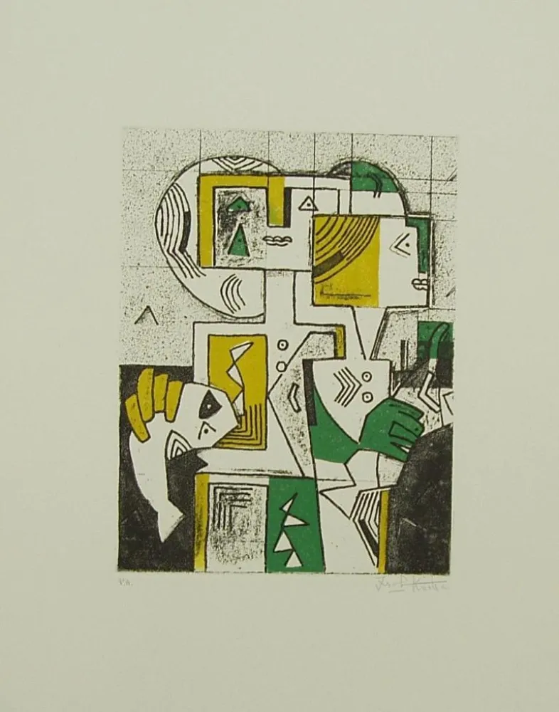 Aquatint Kodra - SENZA TITOLO