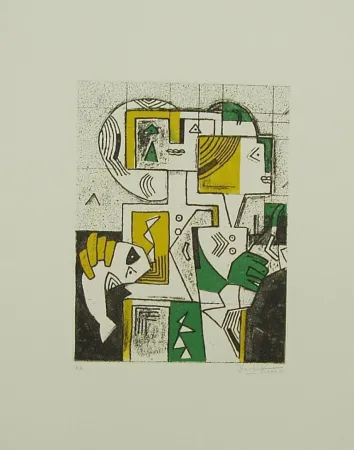 Aquatint Kodra - SENZA TITOLO