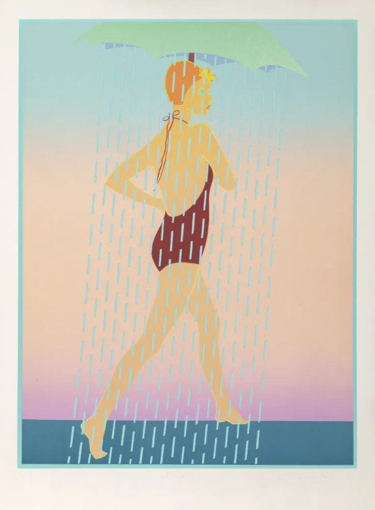 Zeefdruk Kogelnik - Rainy