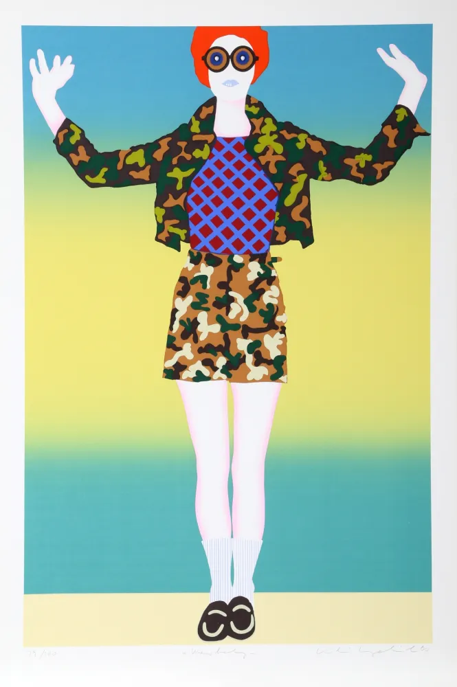 Zeefdruk Kogelnik - War Baby