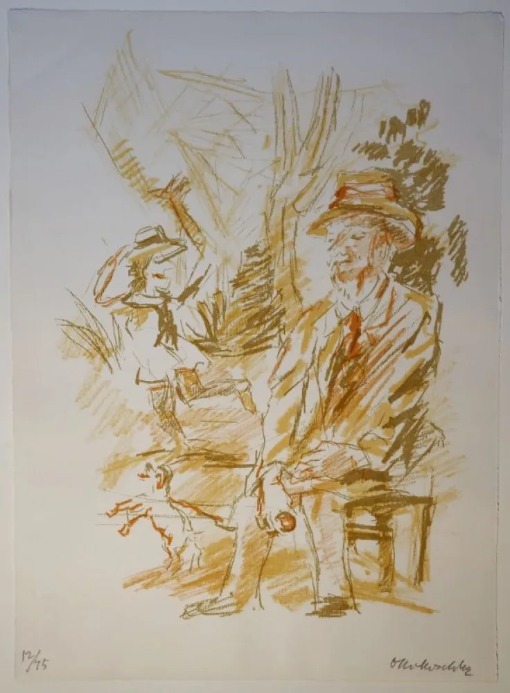 Lithografie Kokoschka - Erlebnis in Neapel