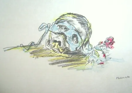 Lithografie Kokoschka - Le Bal Masqué